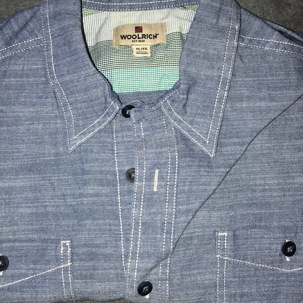Men’s denim button up